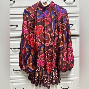 FARM Rio Multicolor Floral Midi Dress